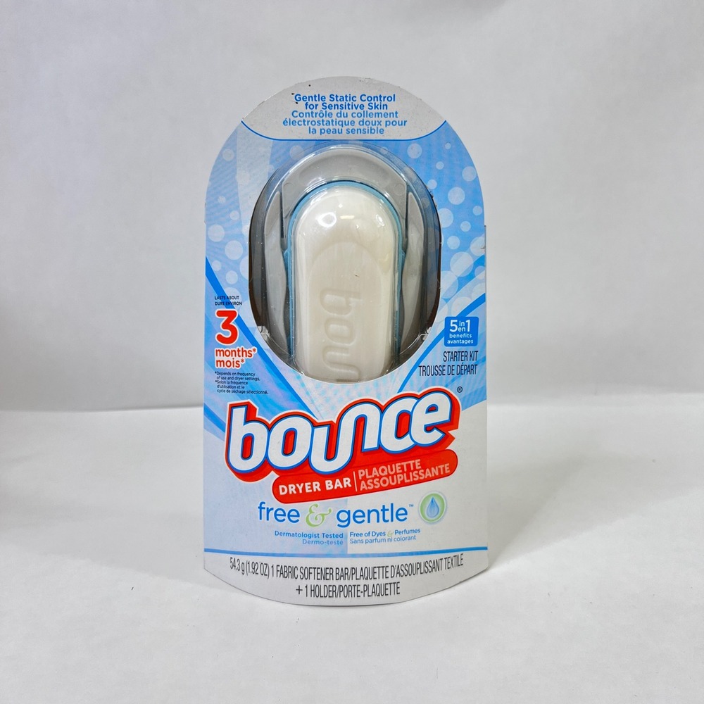 Bounce Dryer Bar Free Gentle 3 Month Starter Kit Unscented Discontinued New